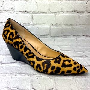 franco sarto leopard wedge